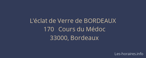 L'éclat de Verre de BORDEAUX