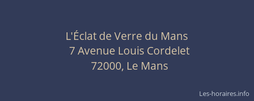 L'Éclat de Verre du Mans
