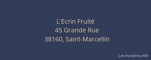 L'Ecrin Fruité