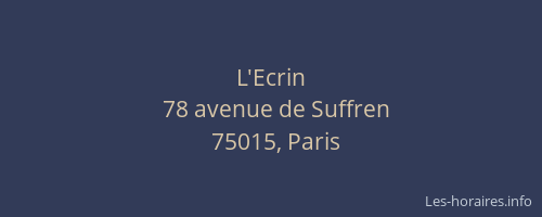 L'Ecrin