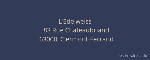 L'Edelweiss