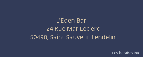 L'Eden Bar
