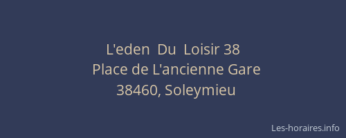 L'eden  Du  Loisir 38
