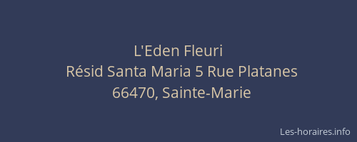 L'Eden Fleuri