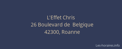 L'Effet Chris