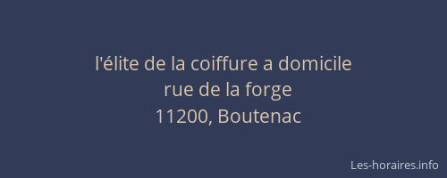 l'élite de la coiffure a domicile