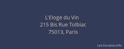L'Eloge du Vin