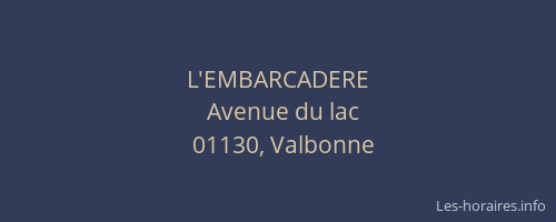 L'EMBARCADERE