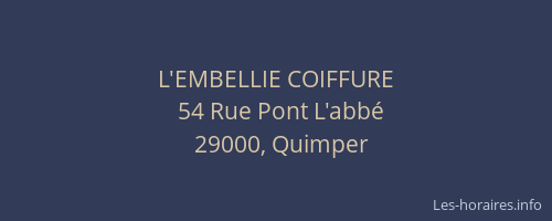 L'EMBELLIE COIFFURE