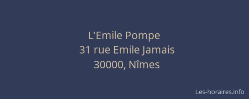L'Emile Pompe