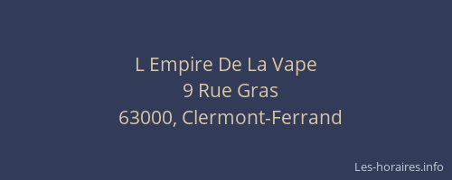 L Empire De La Vape