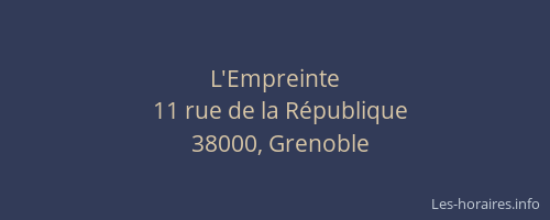 L'Empreinte