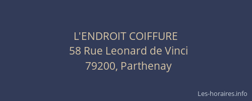 L'ENDROIT COIFFURE