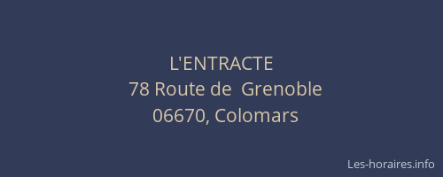 L'ENTRACTE