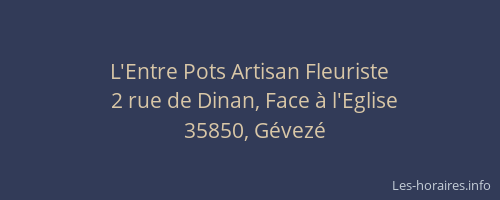 L'Entre Pots Artisan Fleuriste