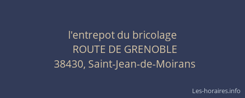 l'entrepot du bricolage