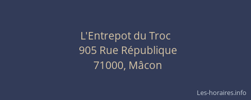 L'Entrepot du Troc