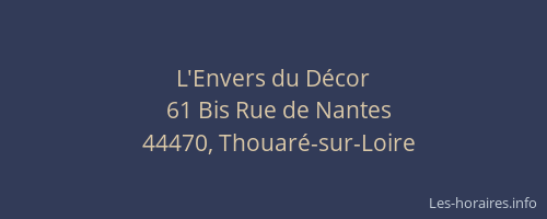 L'Envers du Décor