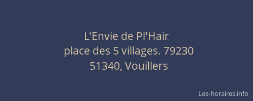 L'Envie de Pl'Hair