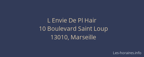 L Envie De Pl Hair