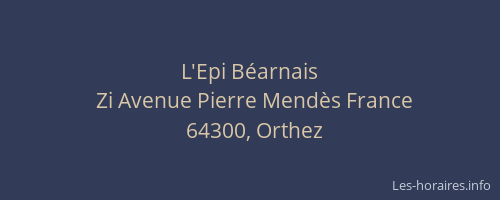 L'Epi B&eacute;arnais