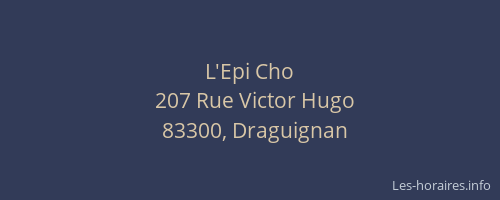 L'Epi Cho