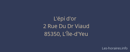 L'épi d'or