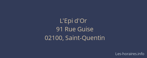 L'Epi d'Or