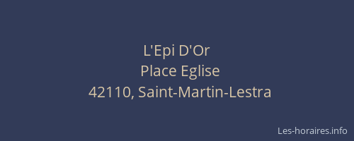 L'Epi D'Or