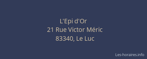 L'Epi d'Or