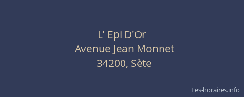 L' Epi D'Or