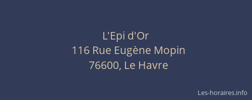 L'Epi d'Or