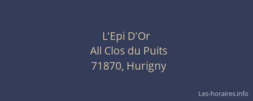 L'Epi D'Or