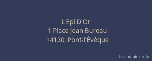 L'Epi D'Or