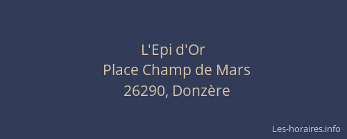 L'Epi d'Or