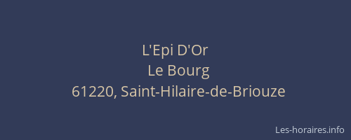 L'Epi D'Or
