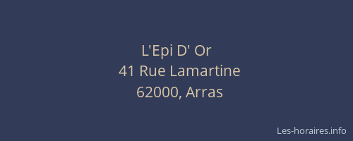 L'Epi D' Or