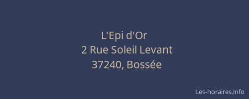 L'Epi d'Or