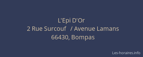 L'Epi D'Or