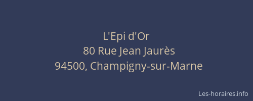 L'Epi d'Or