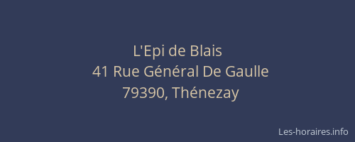 L'Epi de Blais