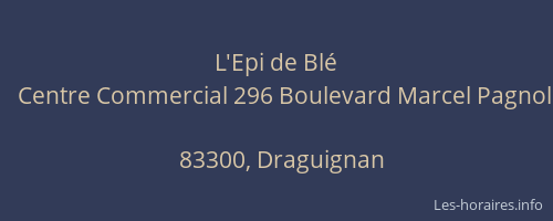 L'Epi de Blé