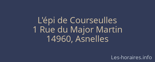 L'épi de Courseulles