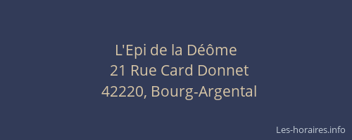 L'Epi de la Déôme