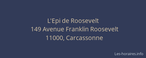 L'Epi de Roosevelt
