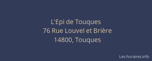 L'Epi de Touques