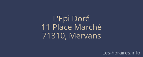 L'Epi Doré