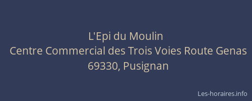 L'Epi du Moulin