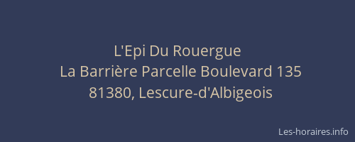 L'Epi Du Rouergue