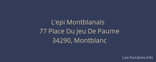 L'epi Montblanais